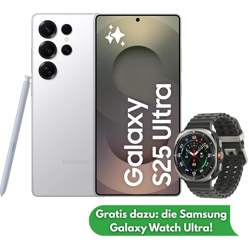 Samsung Galaxy S25 Ultra AI – Refurbished – 256 GB + KONSTELOS: Galaxy Watch Ultra – Bild 2